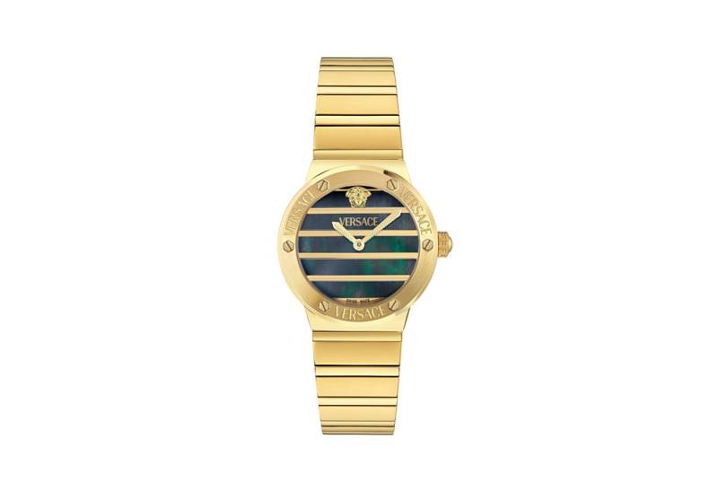 Versace Quarzuhr GRECA LOGO PEARL VE0S00525, Armbanduhr, Damenuhr, Swiss Made, Edelstahlarmband, analog von Versace