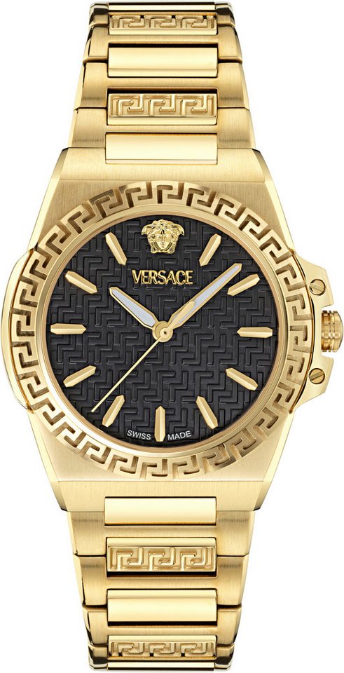 Versace Quarzuhr GRECA REACTION LADY VE0D00525, Armbanduhr, Damenuhr, Swiss Made, Edelstahlarmband, analog Versace Quarzuhr GRECA REACTION LADY VE0D00525, Armbanduhr, Damenuhr, Swiss Made, Edelstahlarmband, analog von Versace