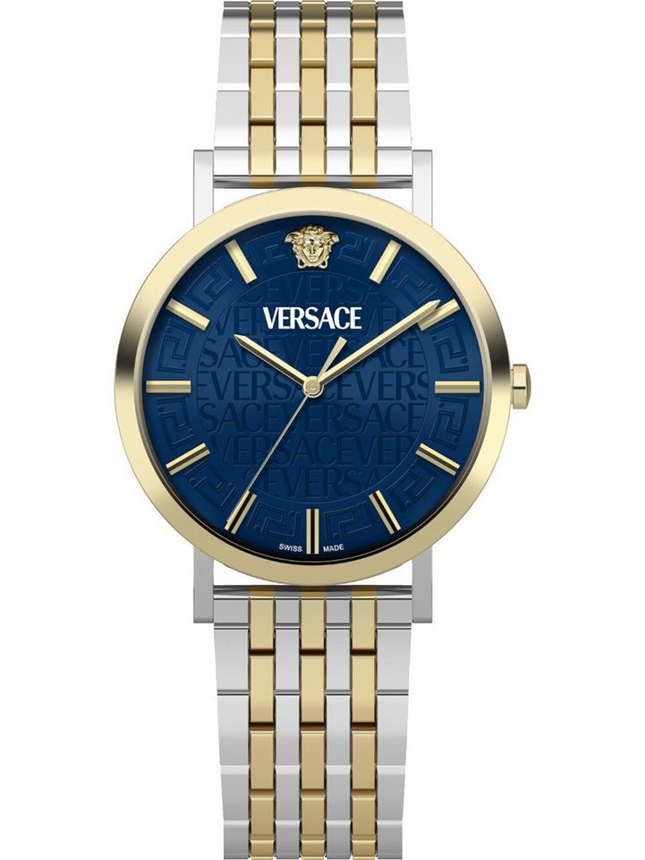 Versace Quarzuhr Versace VE8Q00424 Herrenuhr Greca Slim 40mm 5ATM Versace VE8Q00424 Herrenuhr Greca Slim 40mm 5ATM von Versace