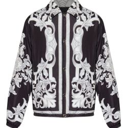 Versace Schwarze Und Silberne Jacke Für Herren von Versace
