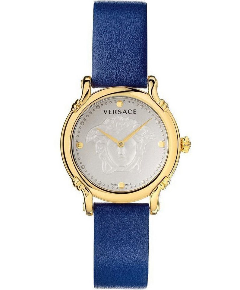 Versace Schweizer Uhr Damen Uhr SAFETY PIN VEPN00420, Zifferblatt: mit Medusakopf strukturiert von Versace