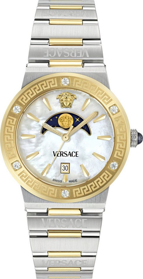 Versace Schweizer Uhr Greca Logo Moonphase Diamond VE7G00524 von Versace