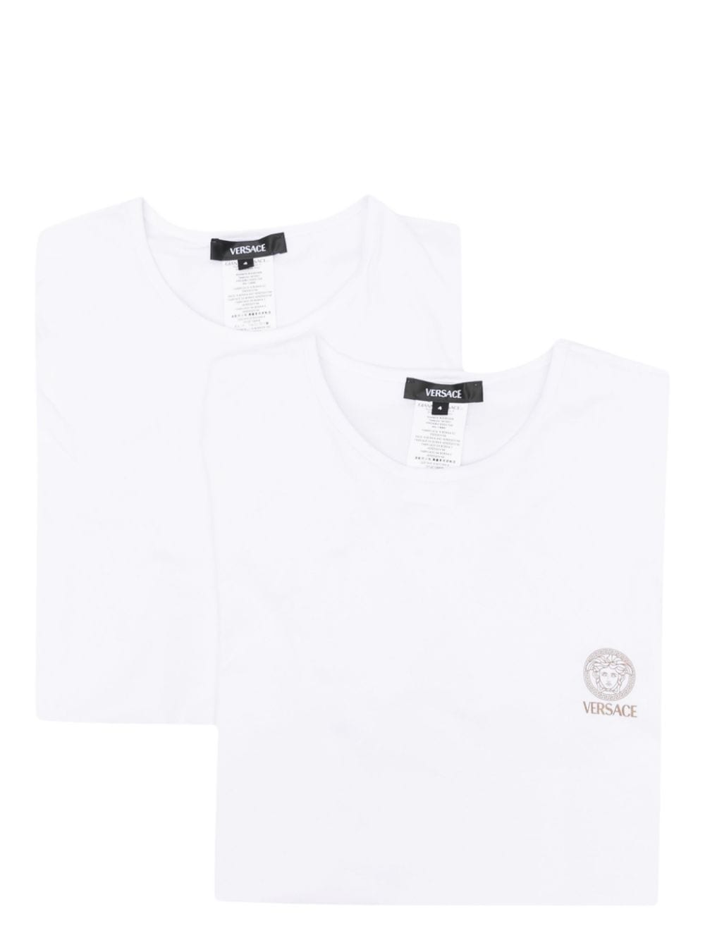 Versace Set aus zwei T-Shirts mit Logo-Print - Weiß von Versace