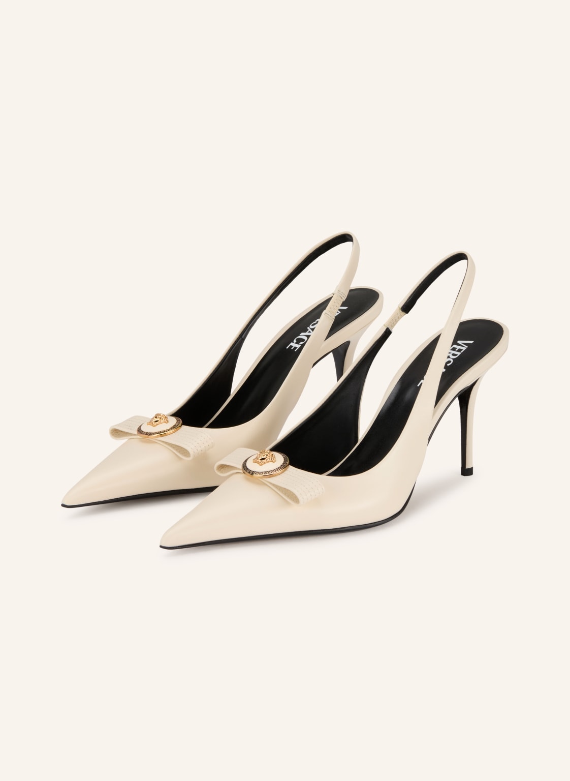 Versace Slingpumps weiss von Versace
