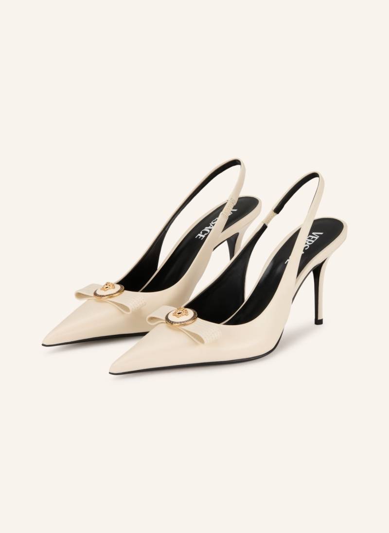 Versace Slingpumps weiss von Versace