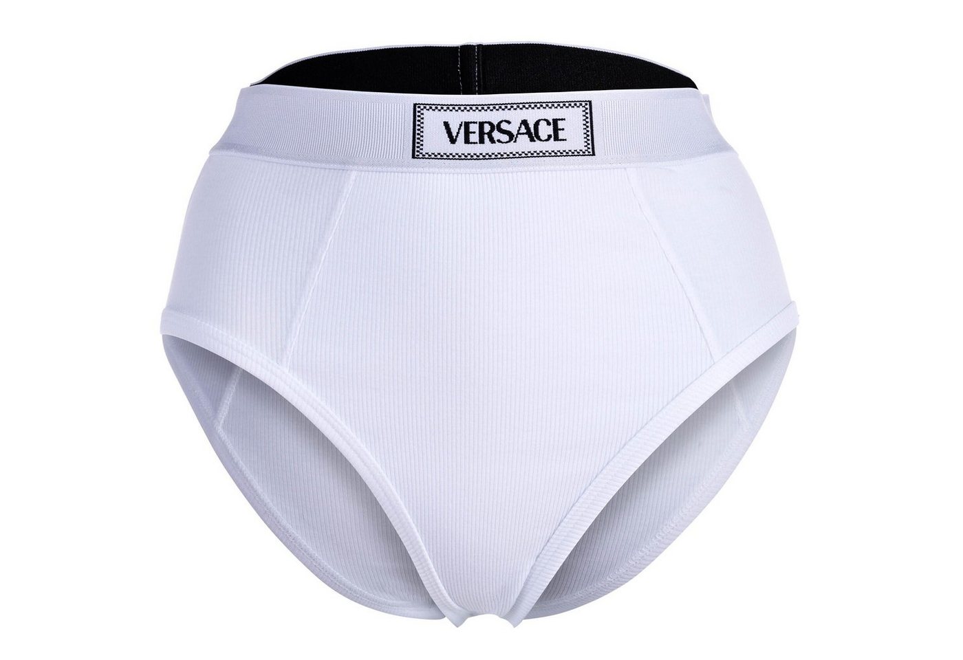 Versace Slip Damen Slip Highleg RIB - hoher Logo-Bund von Versace