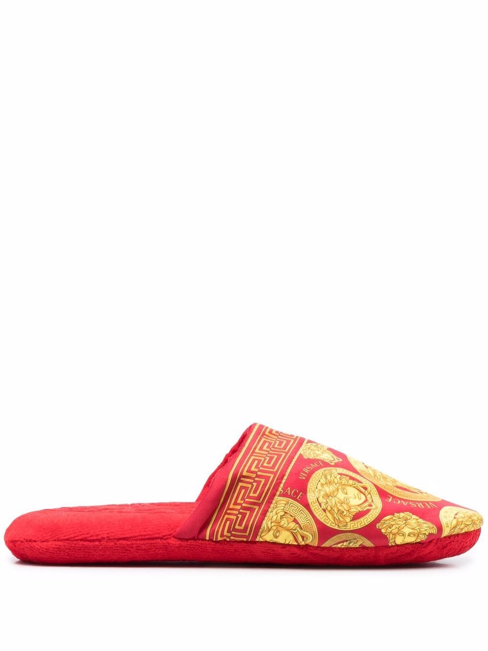 Versace Slipper mit Medusa - Rot von Versace