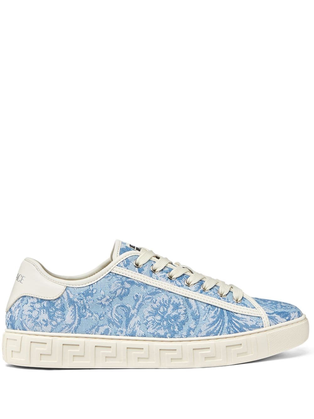 Versace Sneakers mit Barocco Greca-Jacquard - Blau von Versace