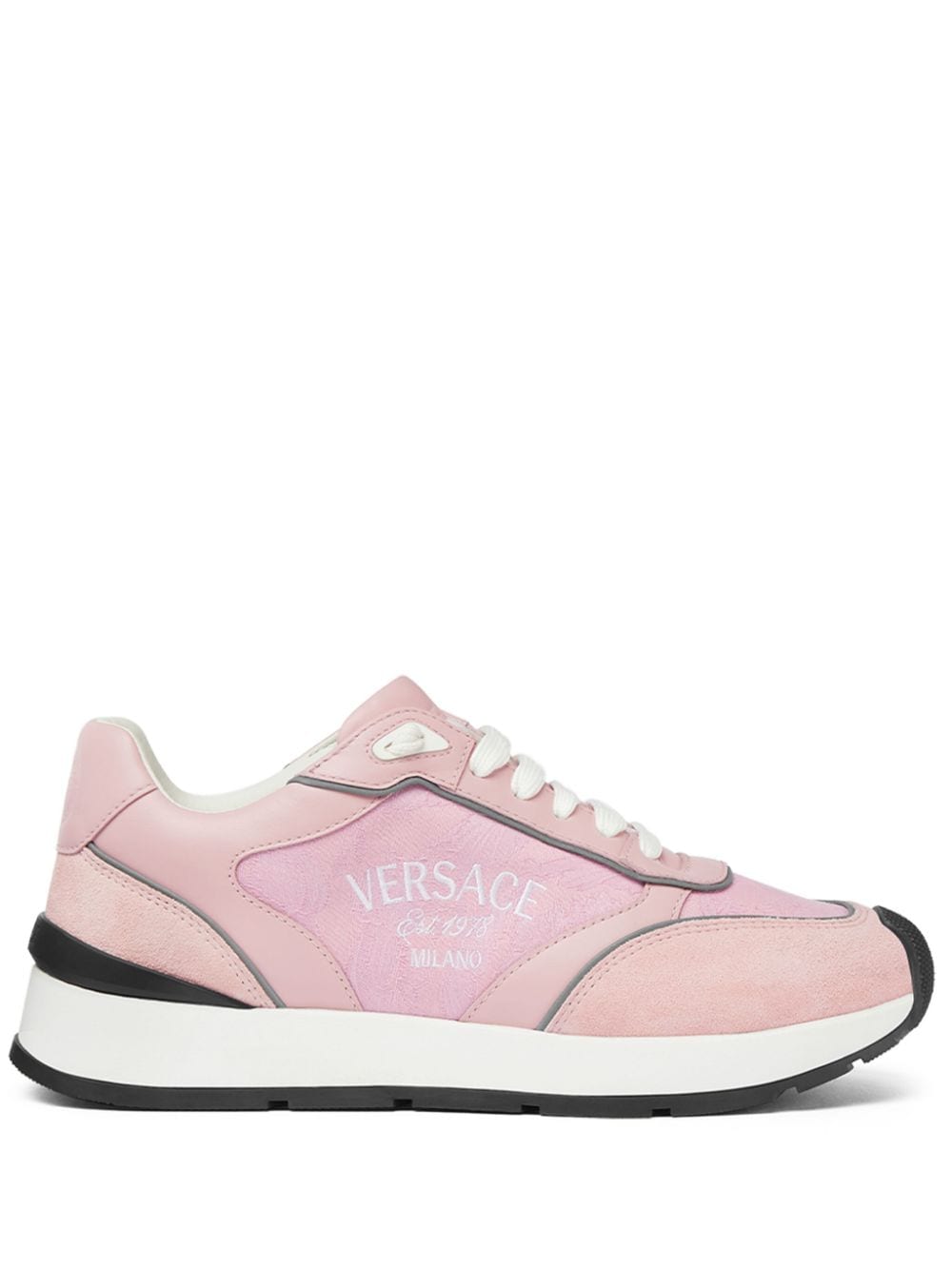 Versace Sneakers mit Logo-Stickerei - Rosa von Versace