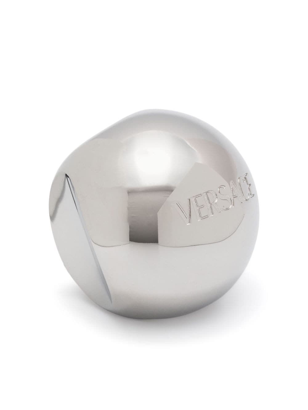 Versace Ring mit Logo - Silber von Versace