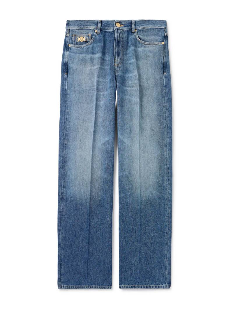 Versace - Straight-Leg Embellished Jeans - Men - Blue - UK/US 29 von Versace