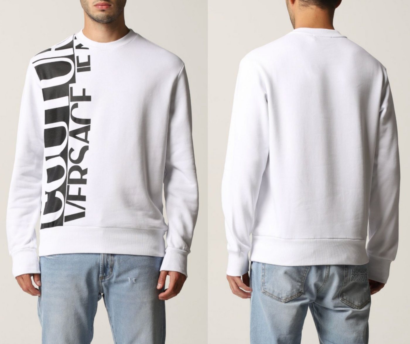 Versace Sweatshirt VERSACE JEANS COUTURE LOGO Crewneck Sweater Sweatshirt Pullover Pulli von Versace