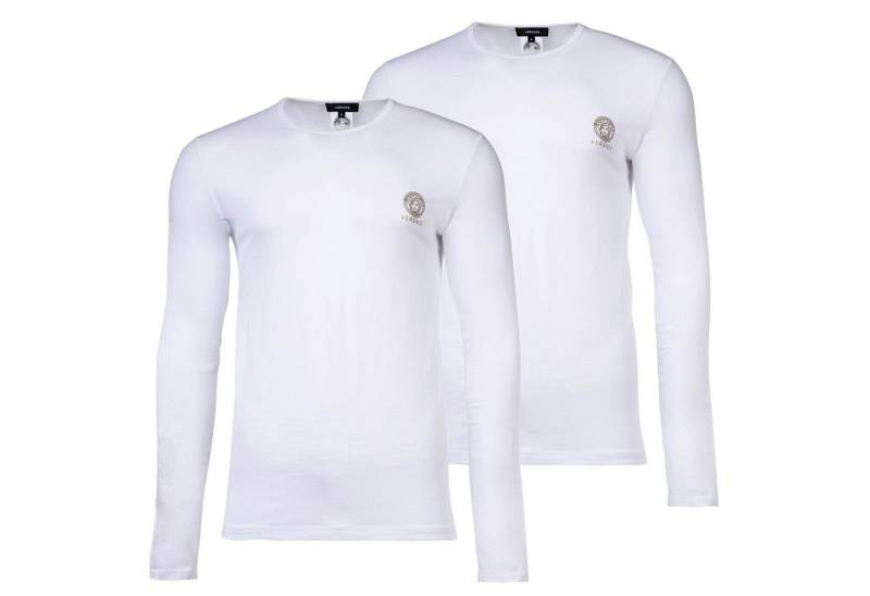 Versace T-Shirt Herren Longsleeve 2er Pack Baumwolle (Packung, 2er Pack) von Versace