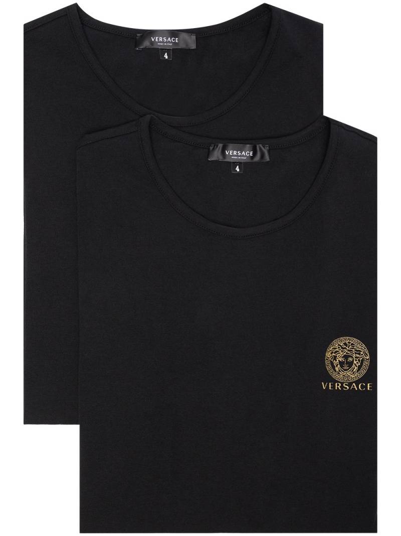 Versace T-Shirt-Set mit Medusa-Logo - Schwarz von Versace