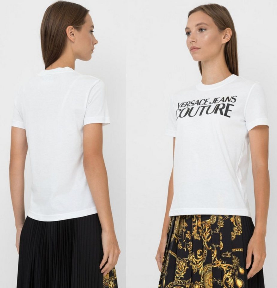 Versace T-Shirt VERSACE JEANS COUTURE CREW NECK Logo Top Cotton T-shirt Bluse Retro Sh von Versace