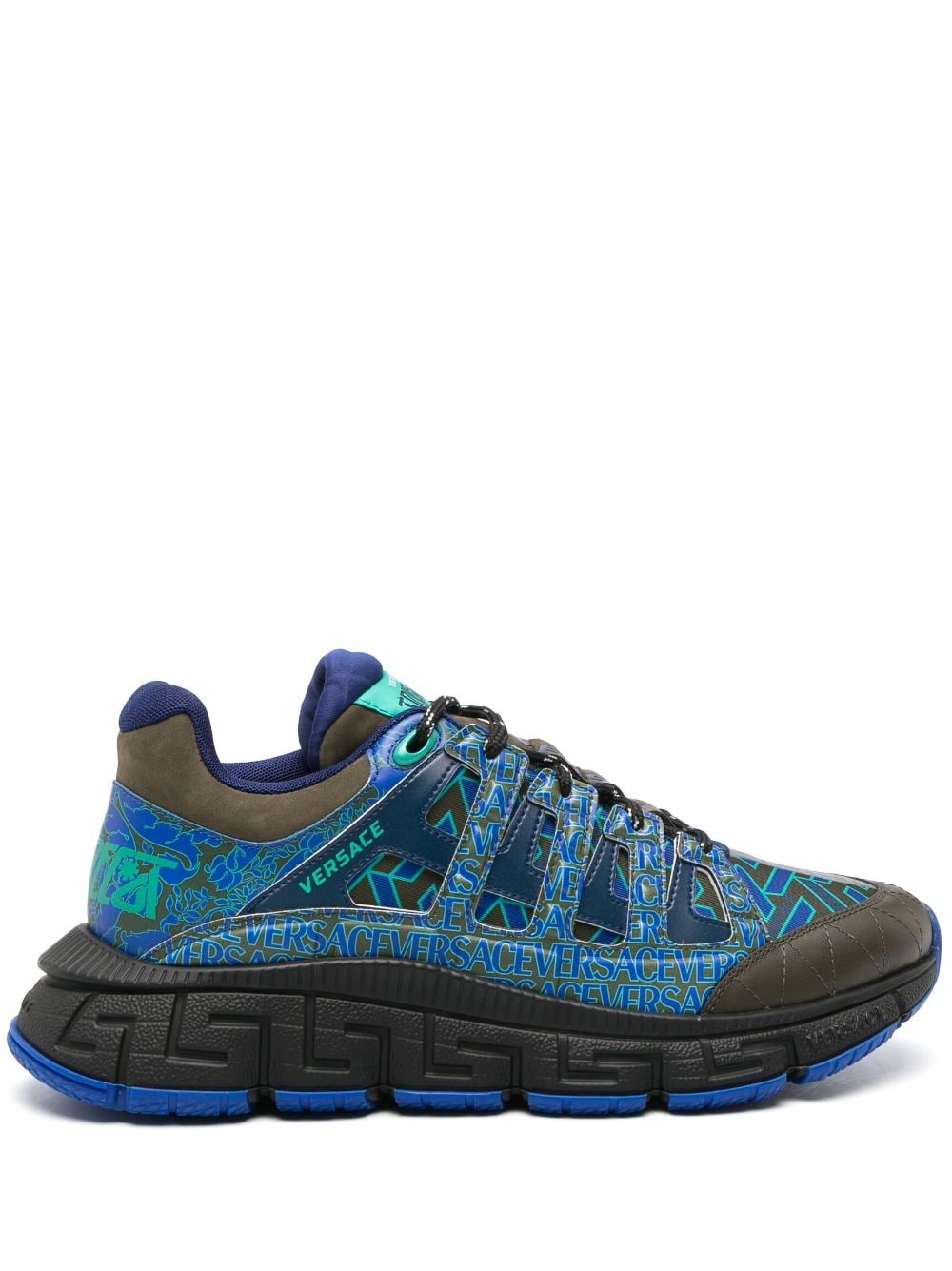 Versace Trigreca Sneakers mit dicker Sohle - Blau von Versace