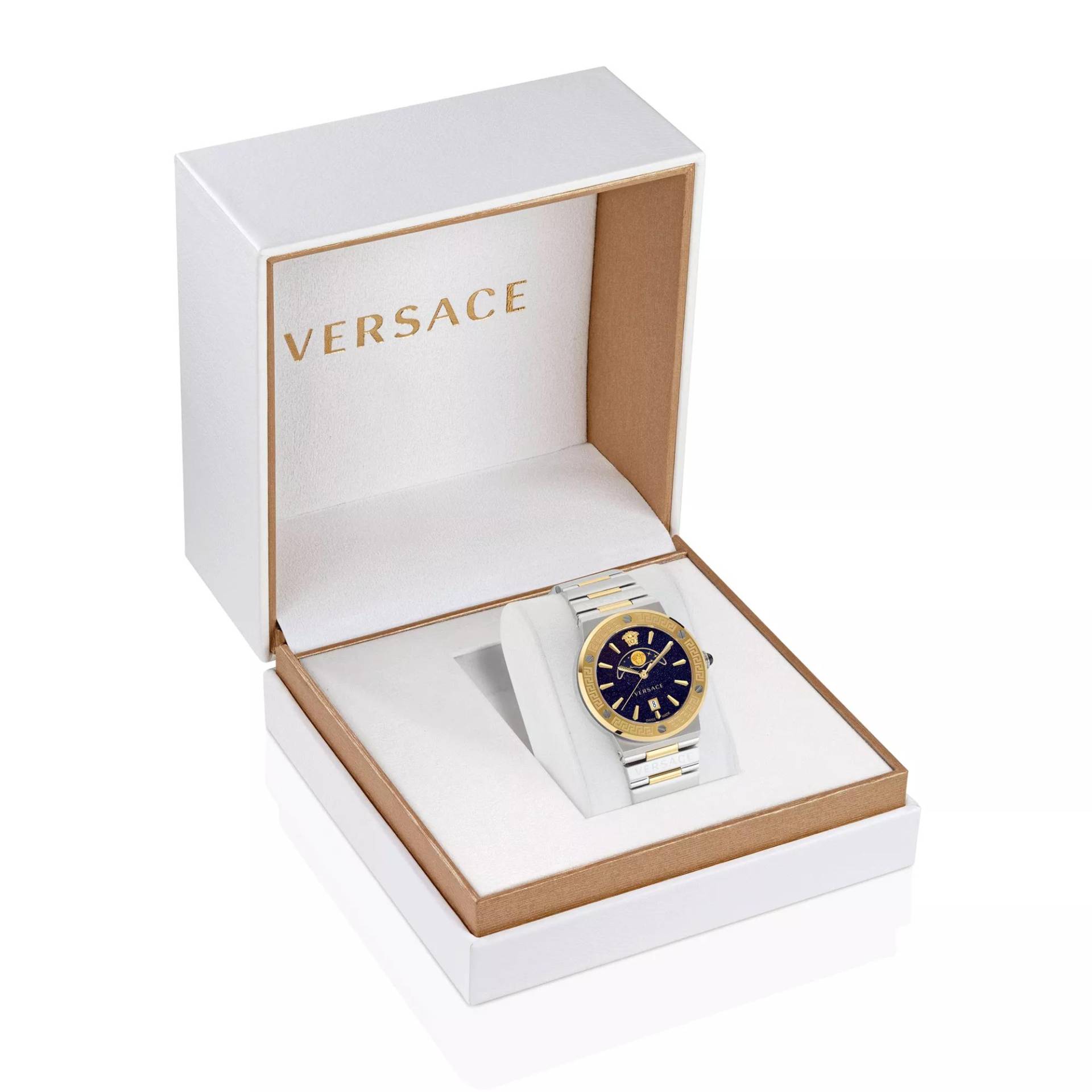 Versace Uhr - Greca Logo Moonphase - Gr. unisize - in Schwarz - für Damen von Versace