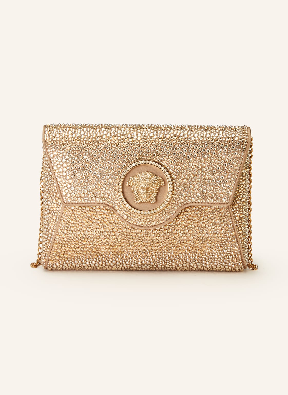 Versace Umhängetasche La Medusa Mit Schmucksteinen beige von Versace