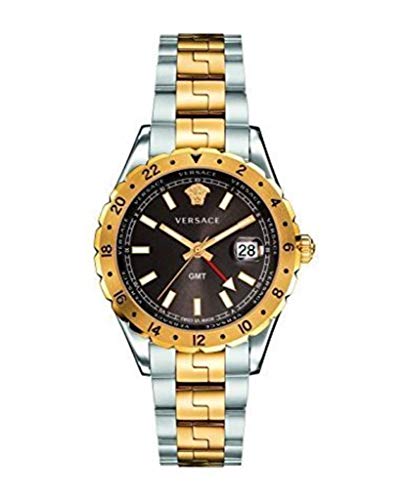 Versace Unisex Erwachsene Analog Quarz Uhr mit Edelstahl Armband V11040015 von Versace