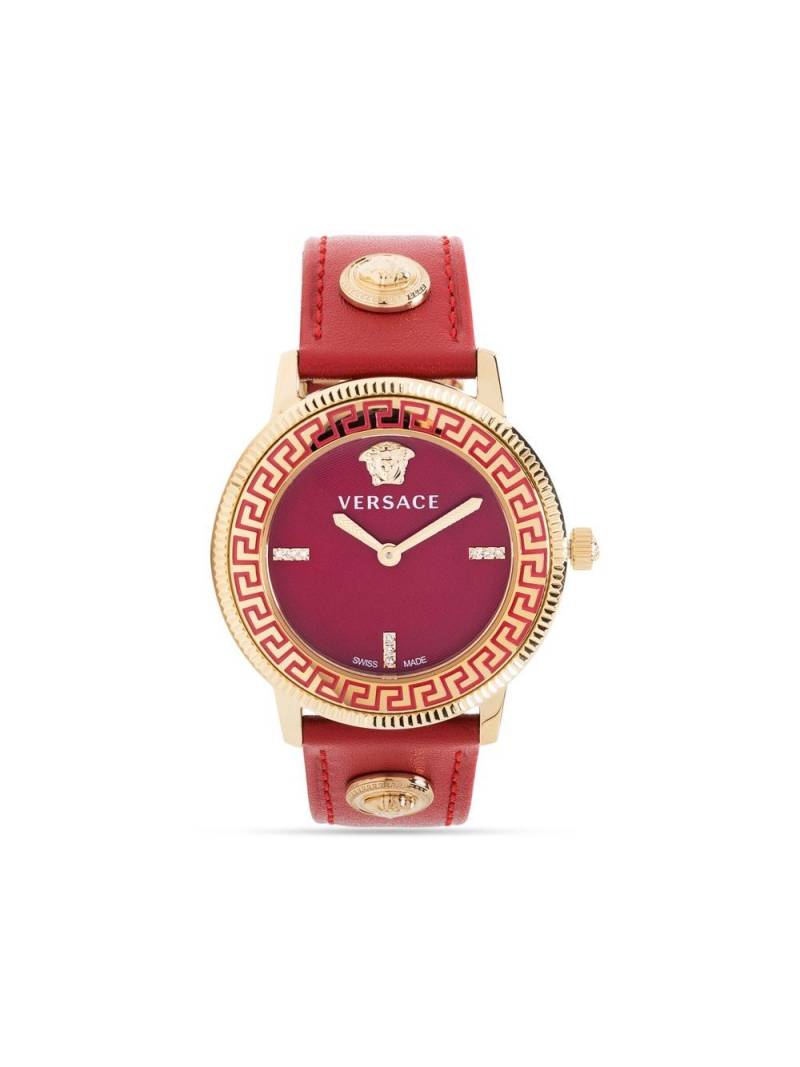 Versace V-Tribute Medusa Armbanduhr 36mm - Rot von Versace