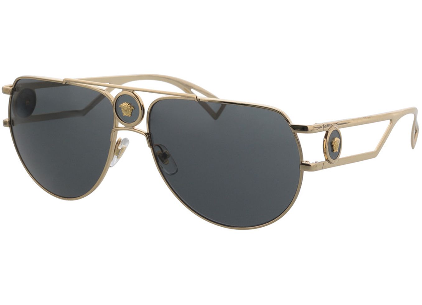 Versace VE2225 100287 60-15 Sonnenbrille mit Sehstärke erhältlich, Herren, Vollrand, Pilot von Versace