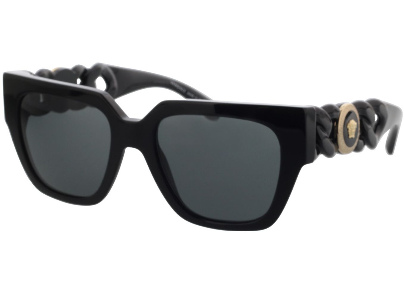 Versace VE4409 GB1/87 53-19 Sonnenbrille mit Sehstärke erhältlich, Damen, Vollrand, Eckig von Versace