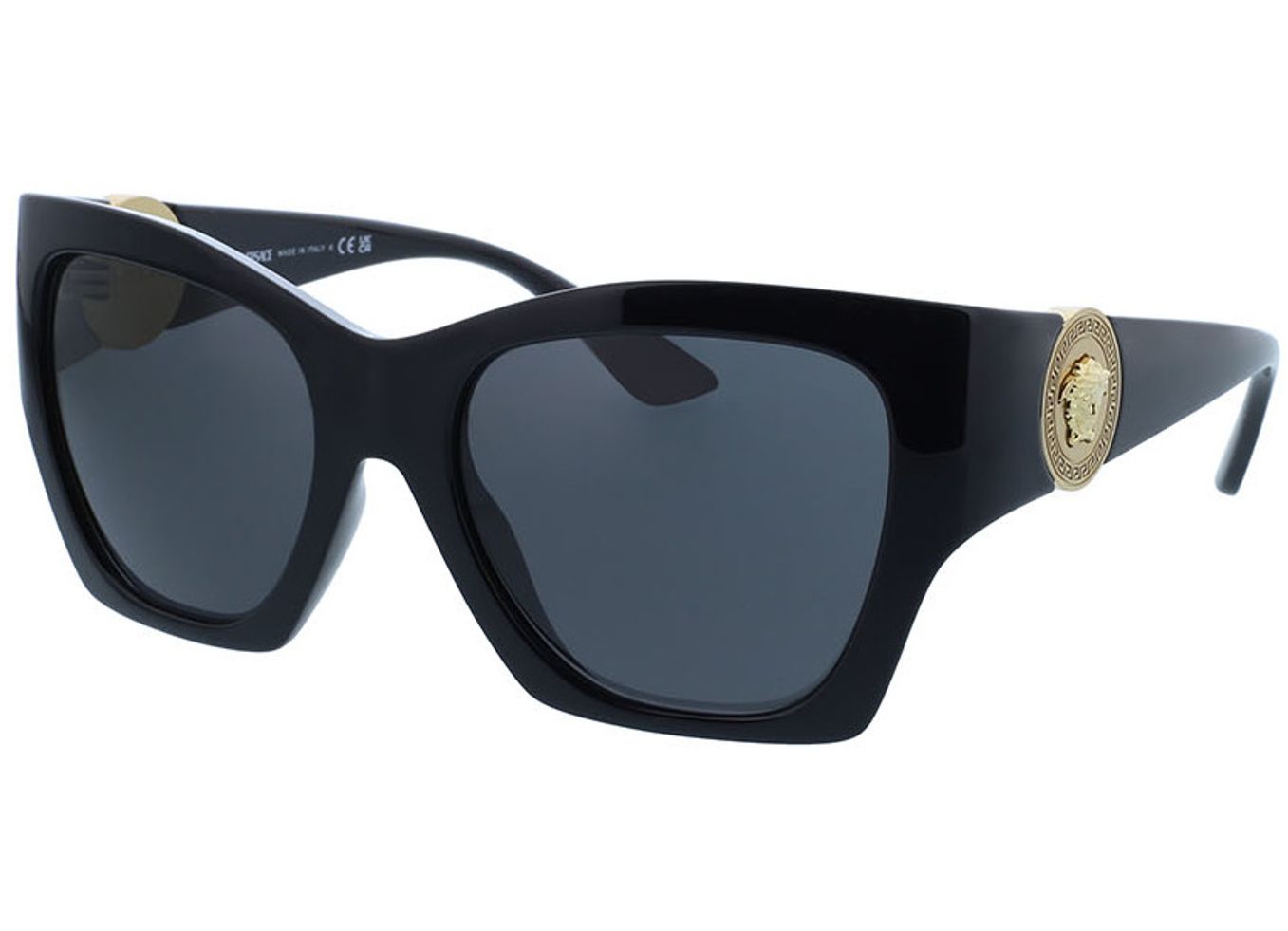 Versace VE4452 GB1/87 55-19 Sonnenbrille mit Sehstärke erhältlich, Damen, Vollrand, geometric von Versace