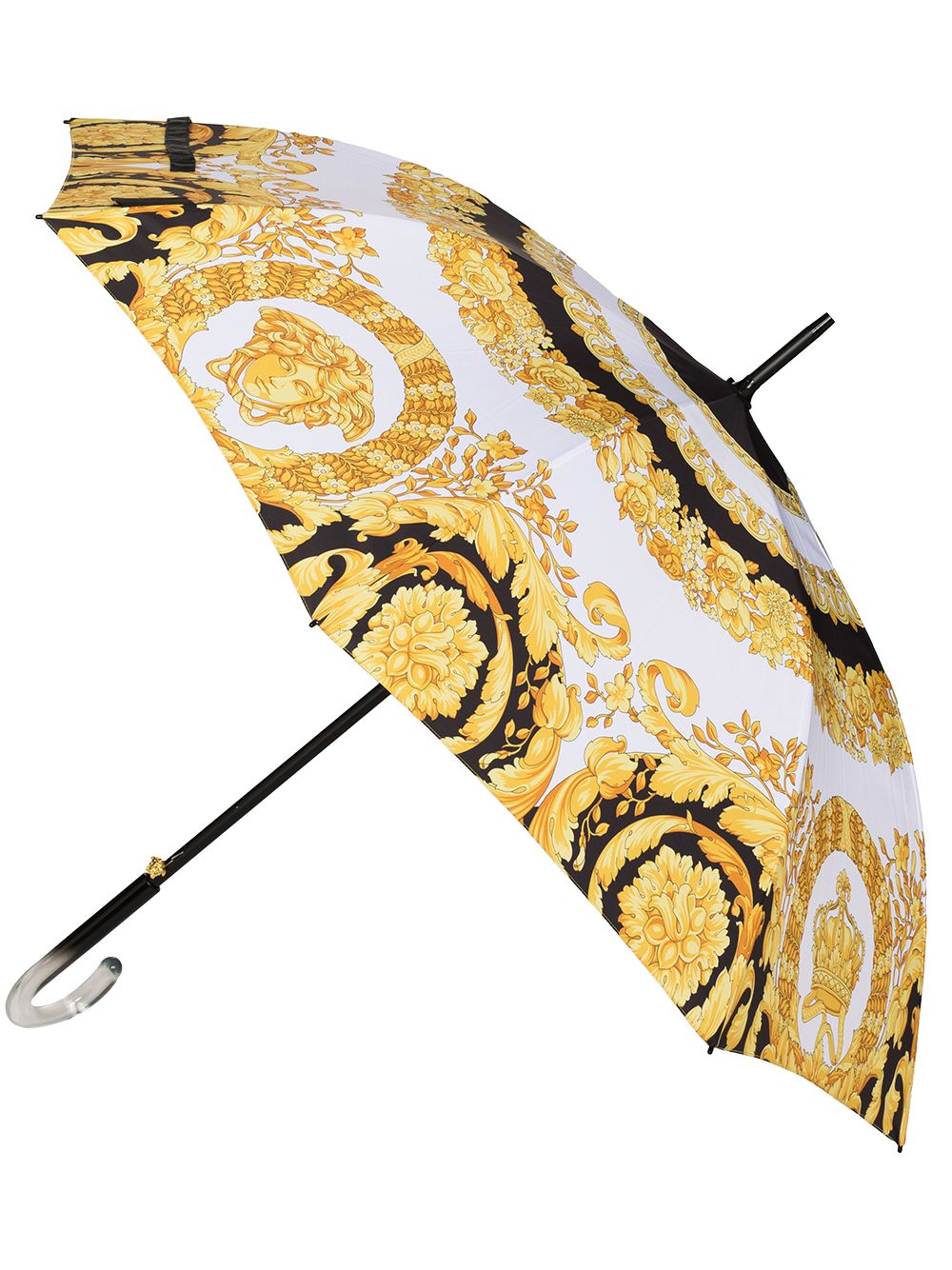 Versace Regenschirm mit Barocco-Print - Weiß von Versace