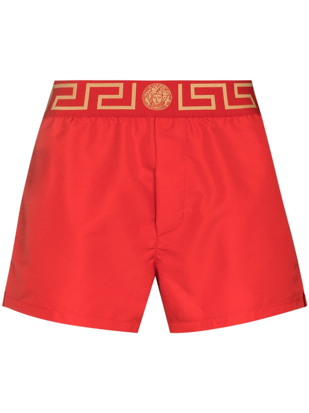 Versace Badeshorts mit Greca-Muster - Rot von Versace