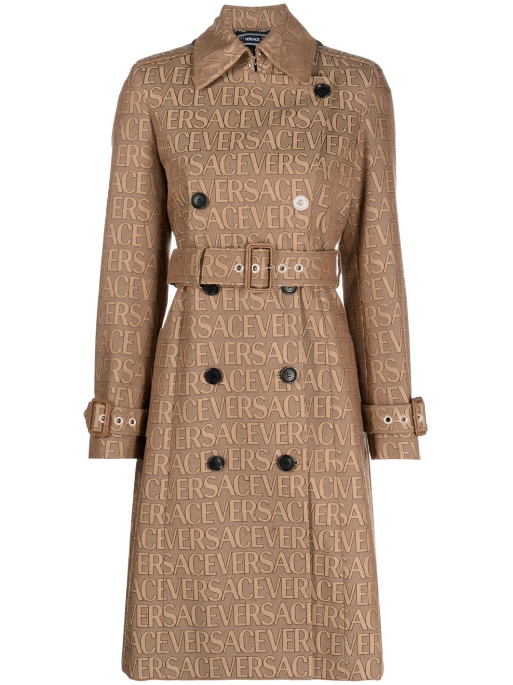 Versace Versace Allover Trenchcoat - Braun von Versace