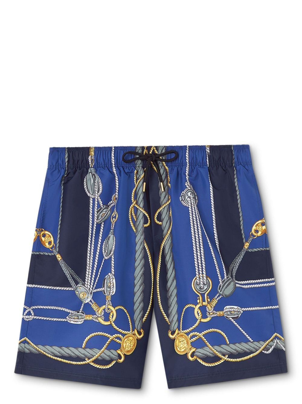 Versace Badeshorts mit Versace Nautical-Print - Blau von Versace
