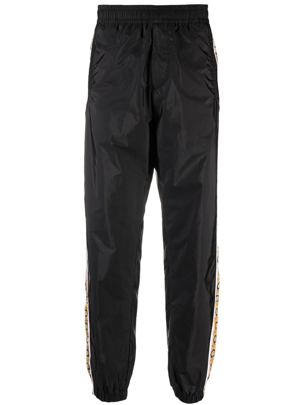 Versace Jogginghose aus Taft mit Streifen - Schwarz von Versace