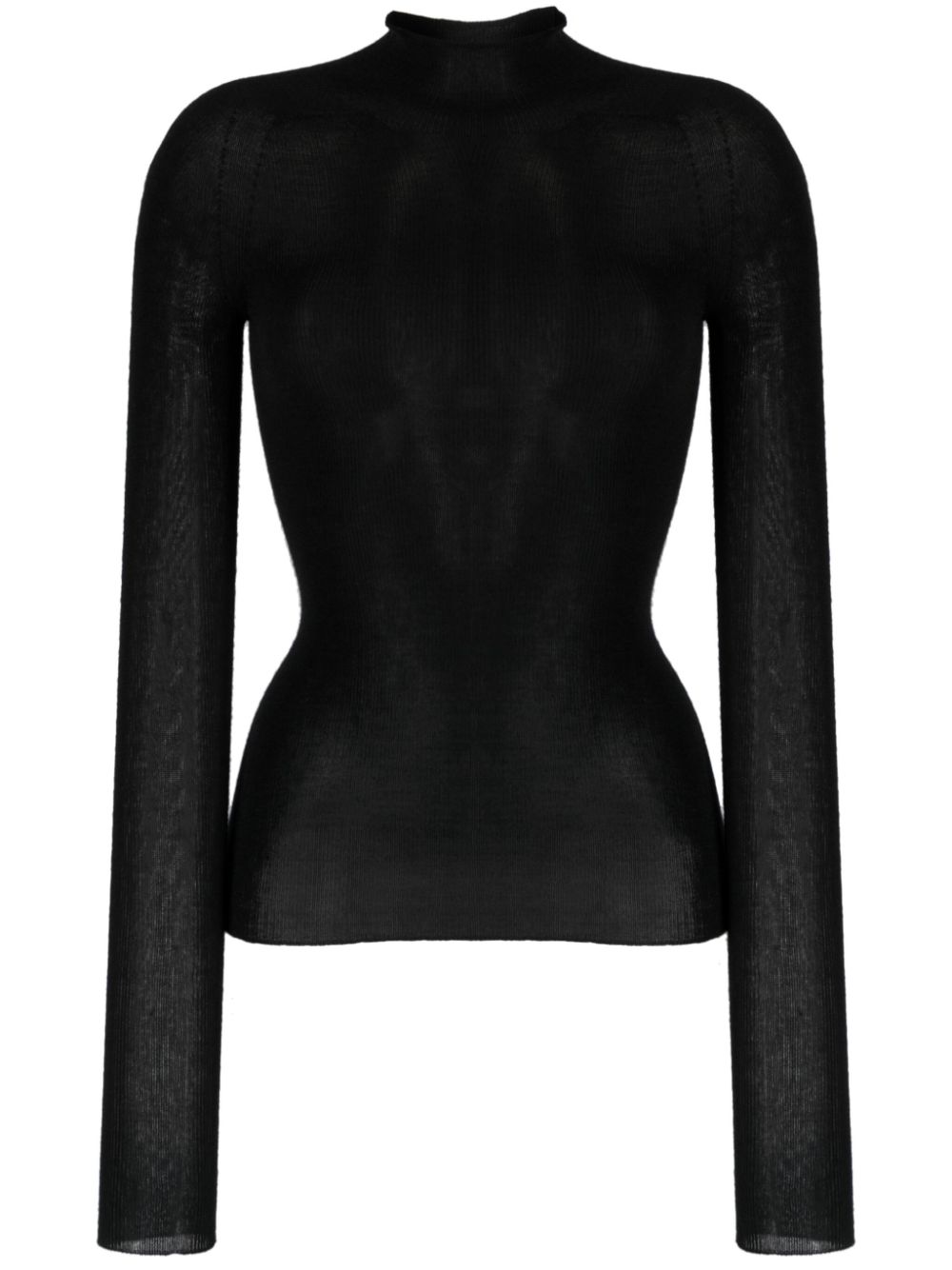 Versace Fein gestrickter Pullover - Schwarz von Versace