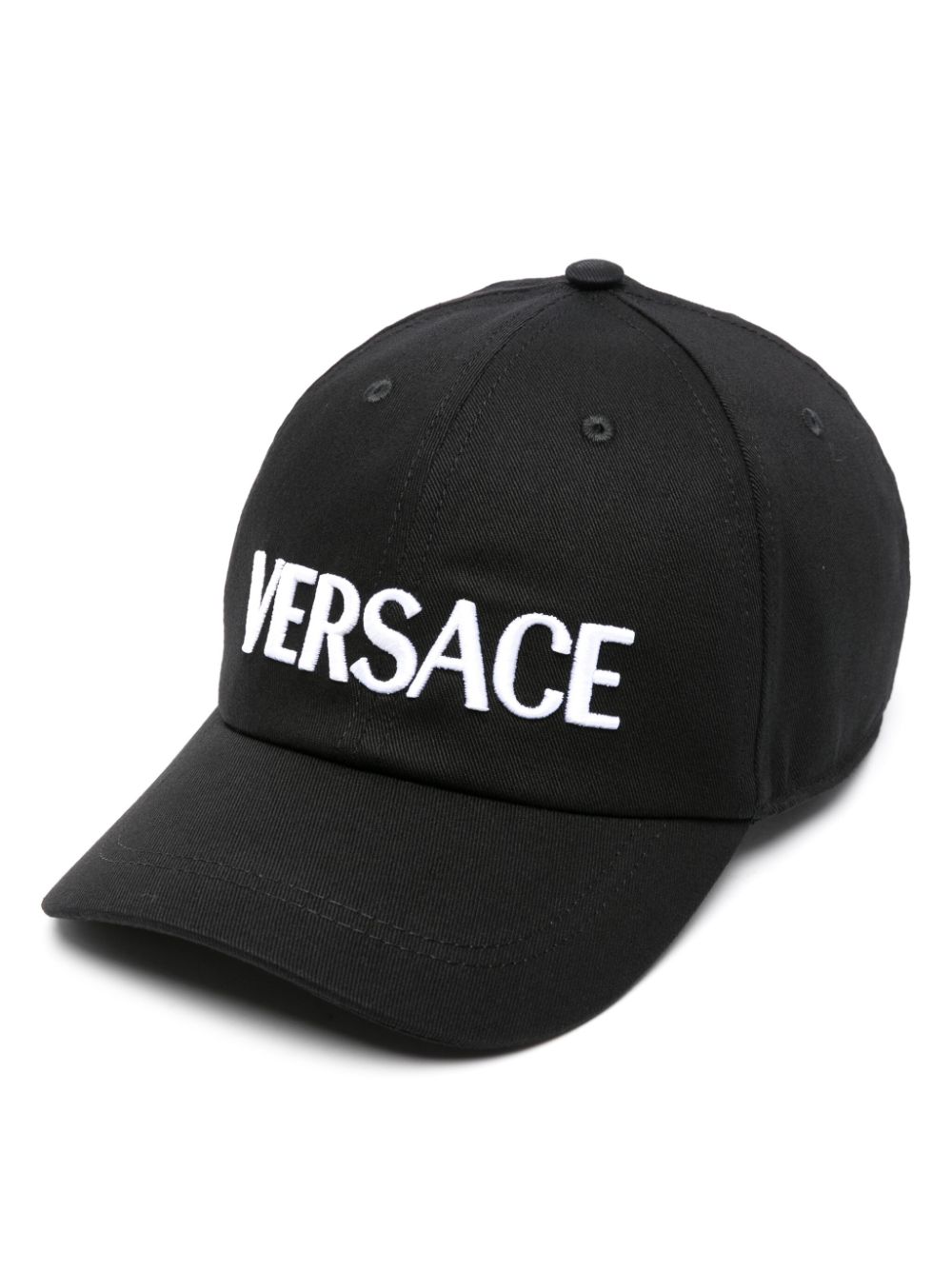 Versace Baseballkappe mit Logo-Stickerei - Schwarz von Versace