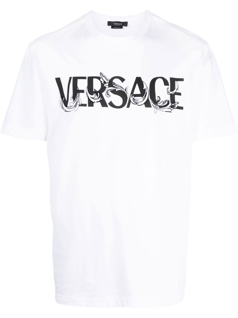 Versace T-Shirt mit Logo-Print - Weiß von Versace