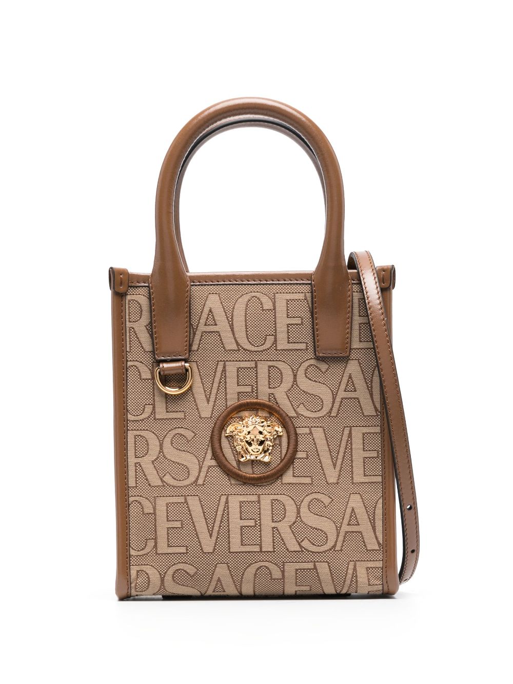 Versace Mini Versace Allover Handtasche - Braun von Versace