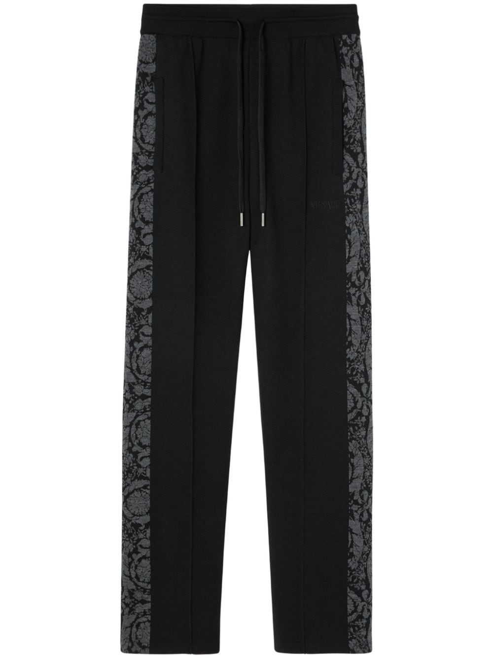 Versace Gerade Barocco Hose - Schwarz von Versace