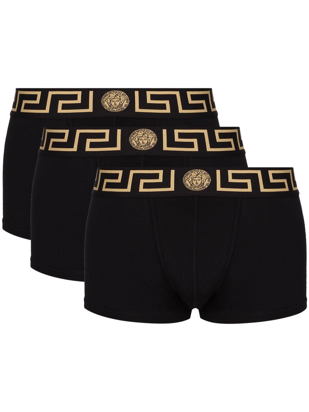 Versace Short-Set mit bedrucktem Bund - Schwarz von Versace