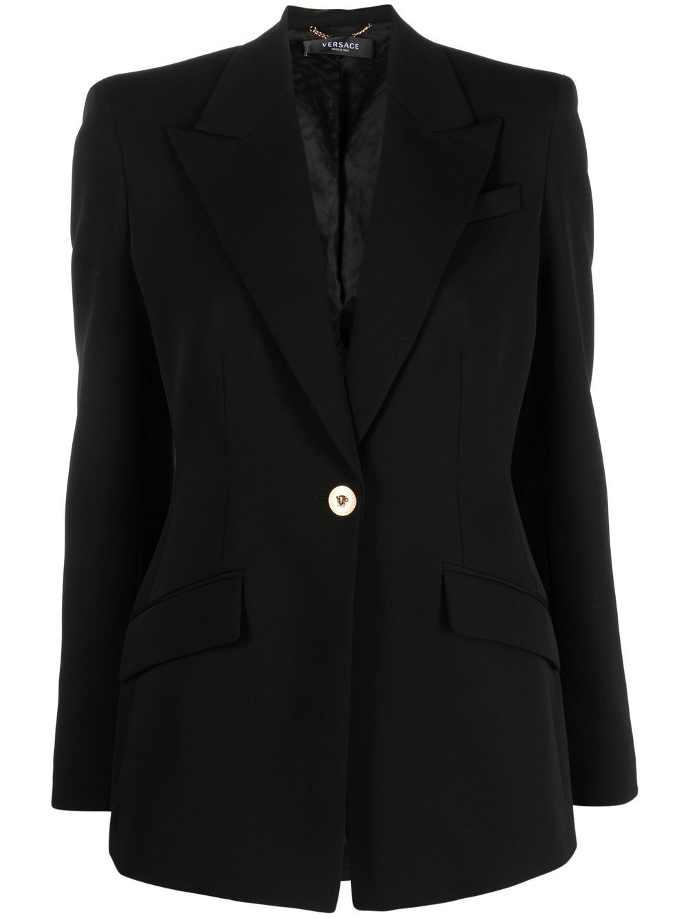 Versace Einreihiger Blazer - Schwarz von Versace