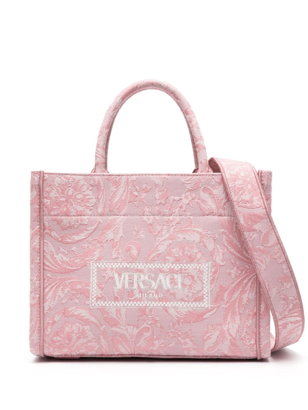 Versace Kleine Barocco Athena Handtasche - Rosa von Versace