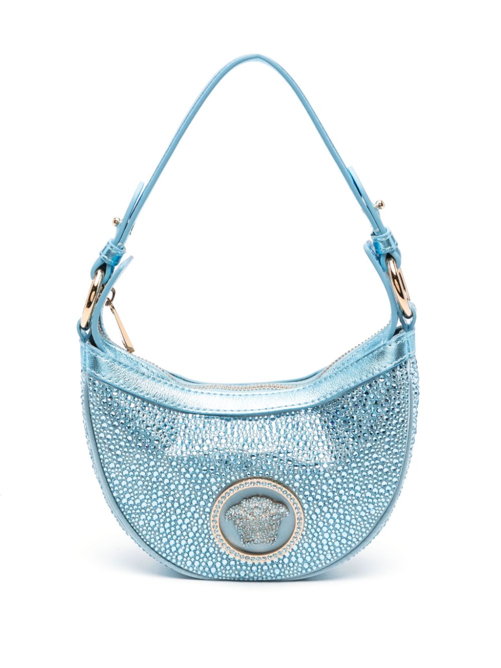 Versace x Dua Lipa Repeat Schultertasche - Blau von Versace