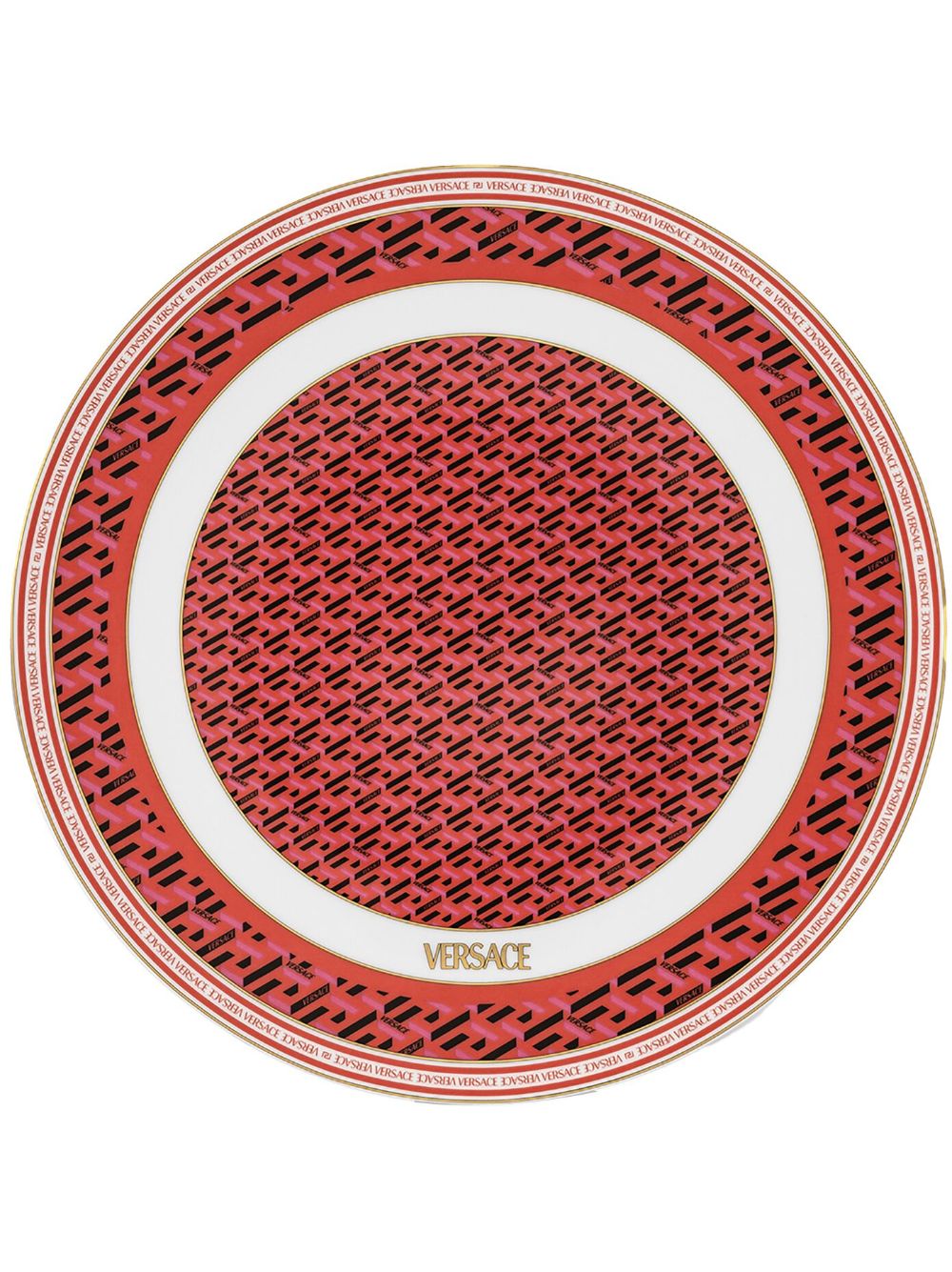 Versace x Rosenthal La Greca Signature Platzteller 33cm - Rot von Versace