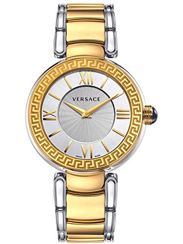 Versace Damen Analog Quarz Uhr mit Edelstahl Armband VNC220017 von Versace