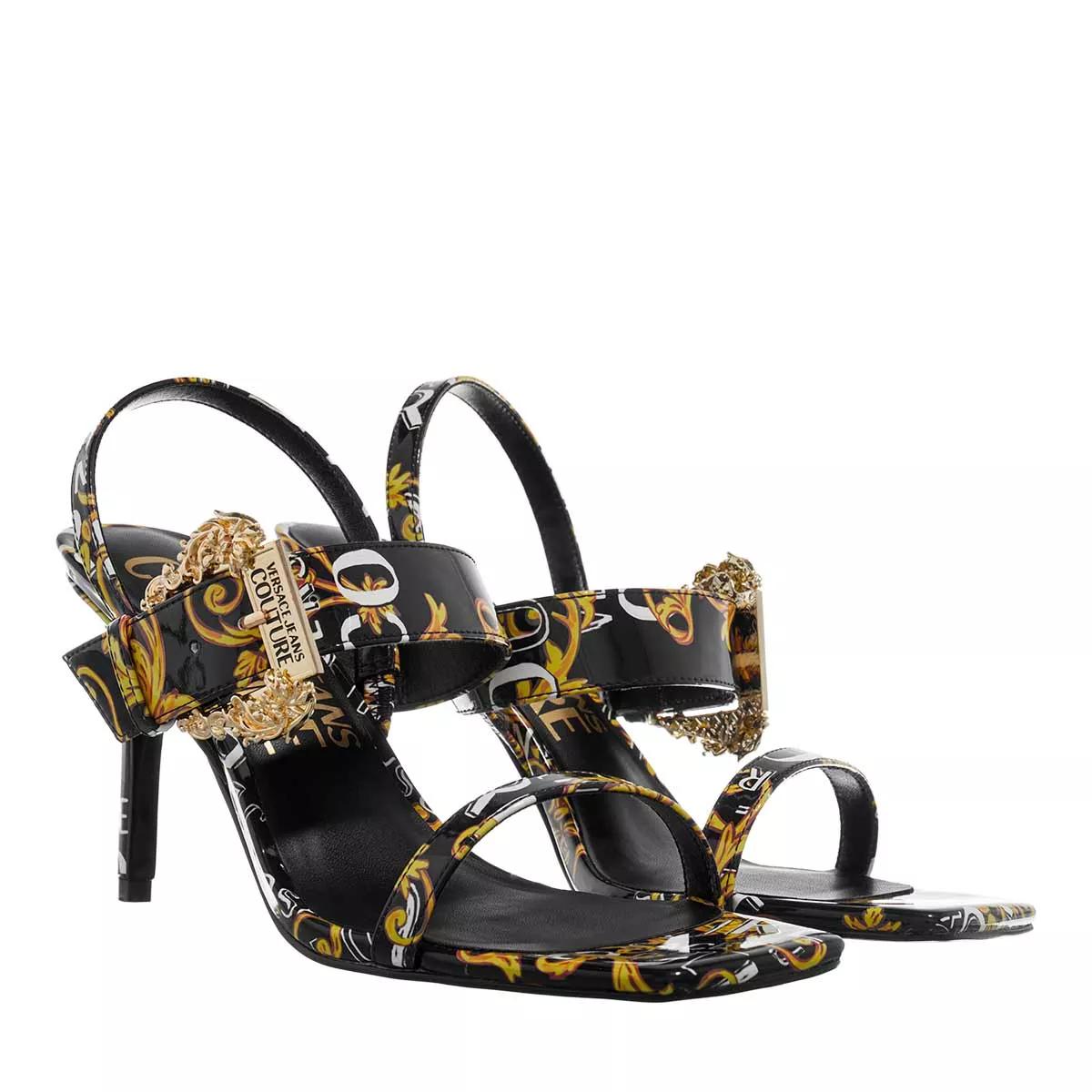 female Riemchen Sandalen schwarz High Heel 36 von Versace