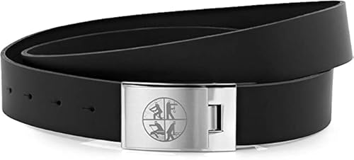 Versandhaus des Deutschen Feuerwehrverbandes GmbH Ledergürtel Feuerwehr Gürtel mit DFV Signet Feuerwehrgürtel Länge 4cm Breite, Schwarz, 115cm von Versandhaus des Deutschen Feuerwehrverbandes GmbH