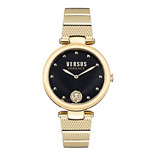 Versus Damen Analog Quarz Uhr mit Gold Armband VSP1G0621 von Versus