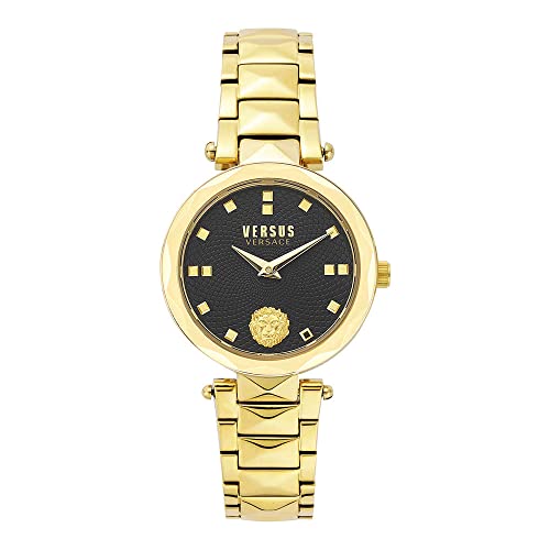 Versus Damen Analog Quarz Uhr mit Gold Armband VSPHK0820 von Versus