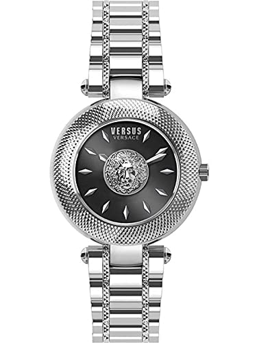 Versus Versace Damen Armbanduhr Brick Lane Bracelet 36 MM Edelstahl VSP6, Farbe:silberfarben/schwarz von Versus