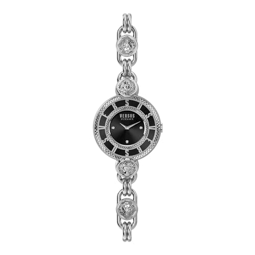 Versus Versace Damen Armbanduhr Les Docks 36 MM Edelstahl VSPLL, Farbe:Silber/schwarz von Versus