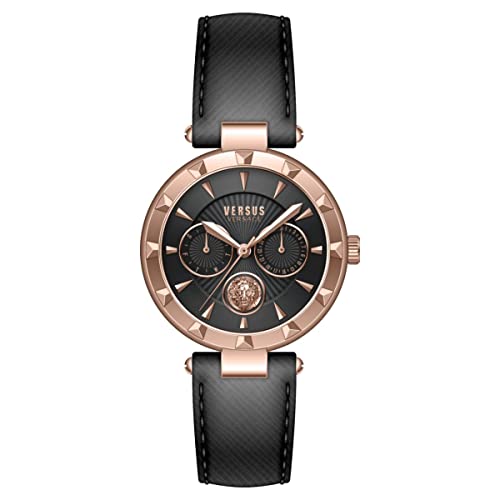 Versus Versace Damenuhr Sertie N Multifunktion schwarz rosegoldfarben VSPOS2421 von Versus